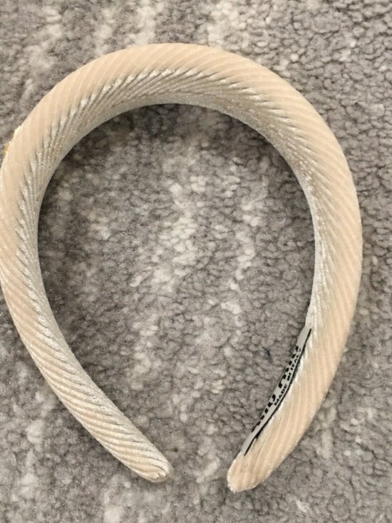 MIU MIU CREAM VELVET HEADBAND